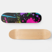Farbe-Spritzer-rosa-lila Skateboard (Horizontal)