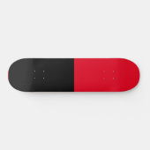 Farbe teilen halbe Schwarz und halb Rot Skateboard (Horizontal)