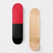 Farbe teilen halbe Schwarz und halb Rot Skateboard (Vorderseite)