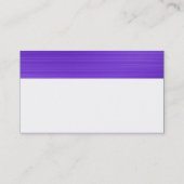 Farbe Texturtitel - gebürstetes Veilchen Visitenkarte (Rückseite)