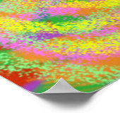 Farbe überall Abstrakte digitale Kunst Poster (Ecke)