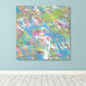 Farbe und Bewegung Abstrakte Kunstdrucke Leinwanddruck (Insitu (Holzboden))