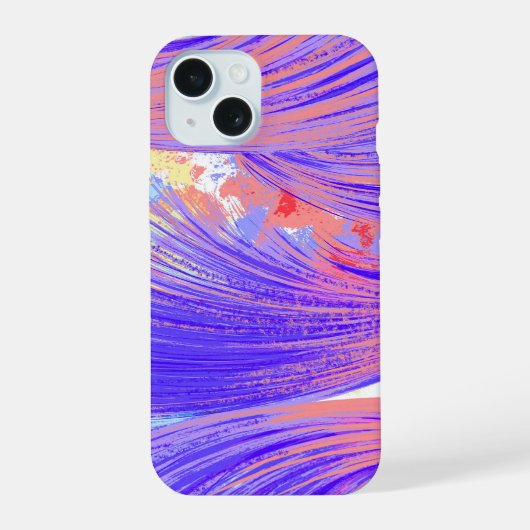 Farbe und Federn iPhone 15 Hülle (Rückseite)