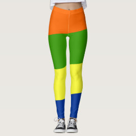 Farbe und Geometrie abstraktes Muster Leggings