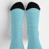 Farbe und helle blaue Streifen Socken (Oben)