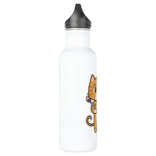 Farbe und Pinselstrich Edelstahlflasche (Links)