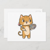 Farbe und Pinselstrich Postkarte (Vorne/Hinten)