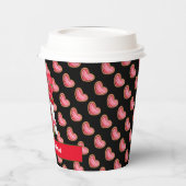 Farbe und Text des Herzens anpassen Pappbecher (Links)