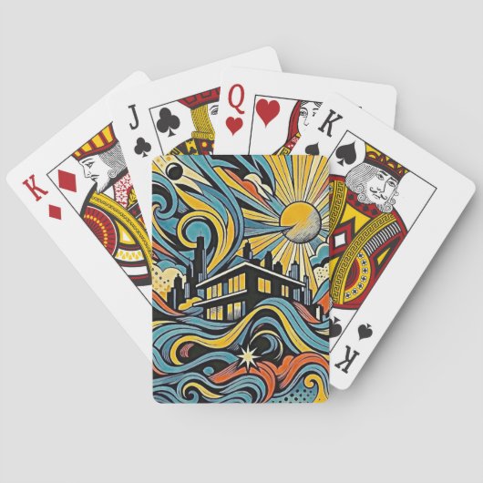 Farbe und Vorstellungskraft Spielkarten (Rückseite)