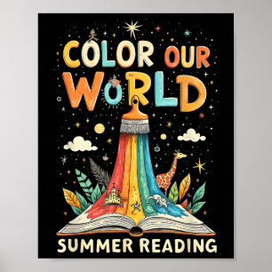 Farbe: Unsere Sommerlesegerät für Kinder & Jugendl Poster