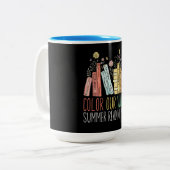 Farbe - unsere Welt - Sommerlesen 2025 Zweifarbige Tasse (Vorderseite Links)