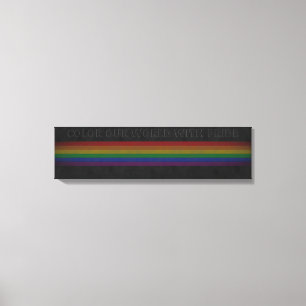 Farbe unserer Welt mit Stolz Leinwanddruck