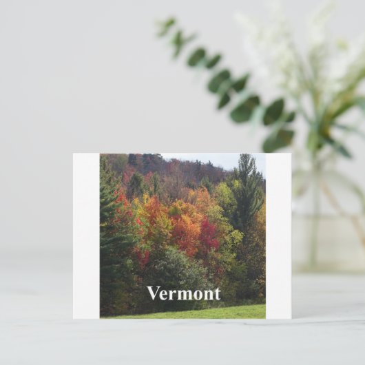 Farbe Vermont Postkarte (Stehend Vorderseite)