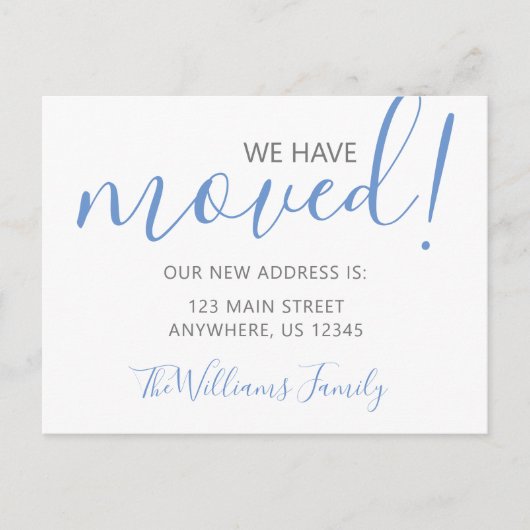 Farbe: Verschieben von Skriptnamen Postkarte (Vorderseite)