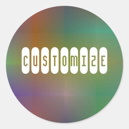 Farbe VI - Vorlage Runder Aufkleber (Vorderseite)