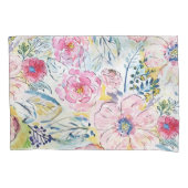 Farbe von Hand mit Aquarellfarbe Blumendesign Kissenbezug (Vorderseite)