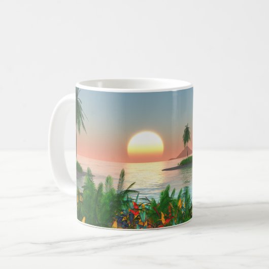 Farbe von Tropen Kaffeetasse (Vorderseite Links)