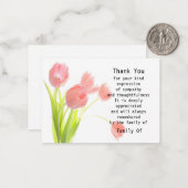 Farbe von Tulip Danke Karte (Vorderseite/Rückseite Beispiel)