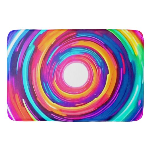 Farbe Vortex: Dynamisches Design Badematte (Vorderseite)