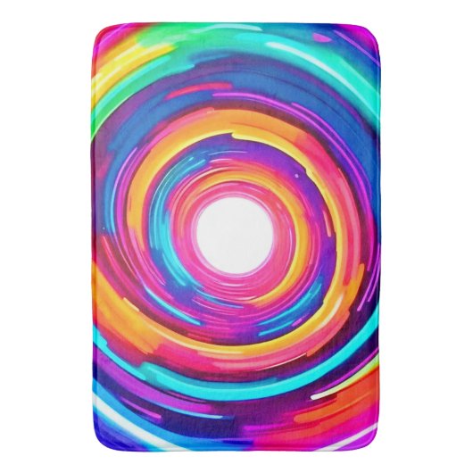 Farbe Vortex: Dynamisches Design Badematte (Vorderseite Vertikal)