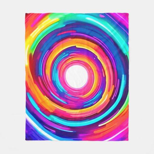 Farbe Vortex: Dynamisches Design Fleecedecke (Vorderseite)