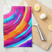 Farbe Vortex: Dynamisches Design Geschirrtuch (Viertel Falte)