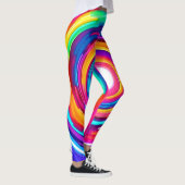Farbe Vortex: Dynamisches Design Leggings (Rechts)
