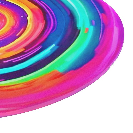 Farbe Vortex: Dynamisches Design Schneidebrett (Ecke)