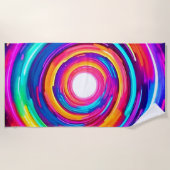 Farbe Vortex: Dynamisches Design Strandtuch (Vorderseite)