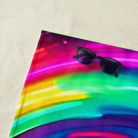 Farbe Vortex: Dynamisches Design Strandtuch (Beispiel)