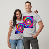 Farbe Vortex: Dynamisches Design T-Shirt (Unisex)
