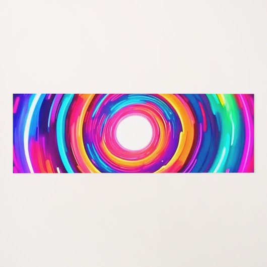 Farbe Vortex: Dynamisches Design Yogamatte (Rückseite (Horizontal))