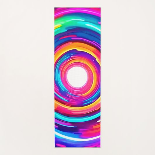 Farbe Vortex: Dynamisches Design Yogamatte (Vorderseite)