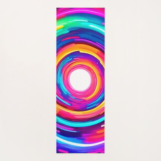 Farbe Vortex: Dynamisches Design Yogamatte (Rückseite)