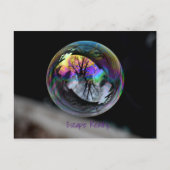 Farbe vs. Schwarz/Weiß-Blase Postkarte (Vorderseite)