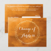 Farbe Wasser Orange Änderung der Adresse Postkarte (Vorne/Hinten)