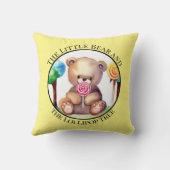 Farbe Wasserfarbe eines Bärenkissen Kissen (Rückseite)