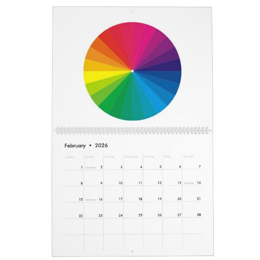 FARBE WHEEL ART CALENDAR 2020 KALENDER (Feb 2026)