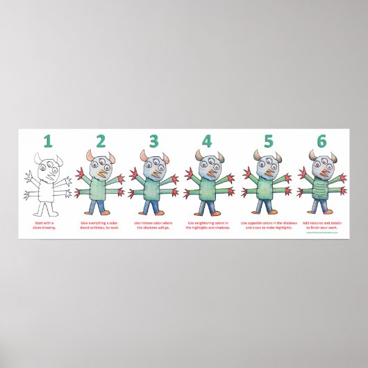 Farbe wie ein Monster Poster (Vorne)