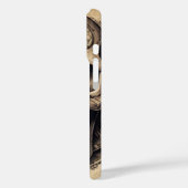 Farbe zeichn eines Schädels auf der Pergamentabdec Case-Mate iPhone Hülle (Rückseite / Links)