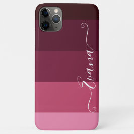 FarbeBlock für rosa und braune StreifenName anpass Case-Mate iPhone Hülle