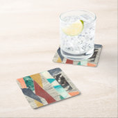 FarbEdge II Rechteckiger Pappuntersetzer (Vor Ort)