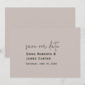 Farbeditierbare Hochzeit Speichern Sie das Datum Save The Date (Vorne/Hinten)
