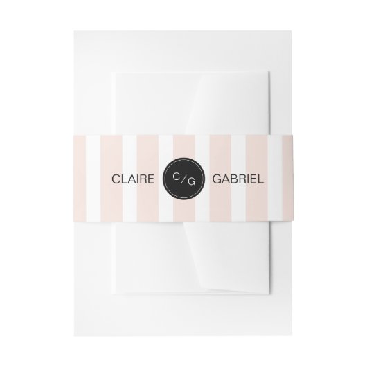 Farbeditierbare minimalistische moderne Hochzeitmo Einladungsbanderole (Vorderseite Beispiel)