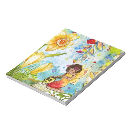 Farbefarbige Illustration Notizblock (Rotiert)