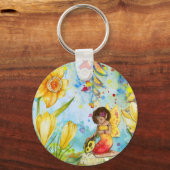 Farbefarbige Illustration Schlüsselanhänger (Vorderseite)