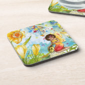 Farbefarbige Illustration Untersetzer (Linke Seite)