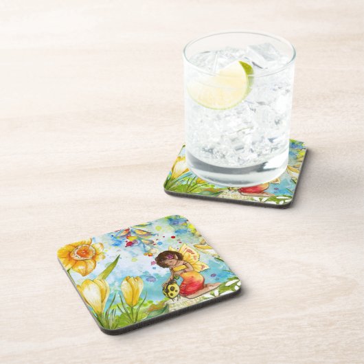 Farbefarbige Illustration Untersetzer (Rechte Seite)