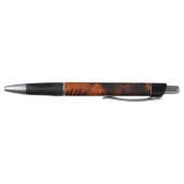 Farbeffekt Spritzer Orange & Black Kugelschreiber (Unterseite)