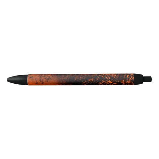 Farbeffekt Spritzer Orange & Black Kugelschreiber (Vorderseite)